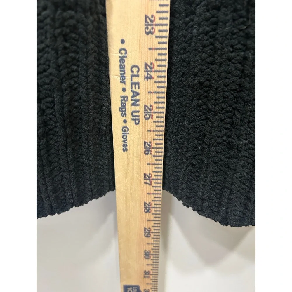 Aerie Sweater Womens Medium Black Chunky Knit Oversized Pullover Collar Cozy - Picture 10 of 10